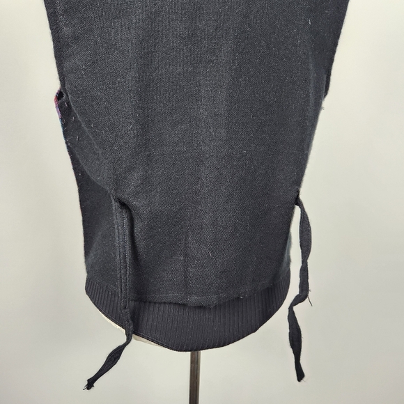 Vest Vintage Woven Tapestry Wool Cotton Galapagos Tortoise Penguin Iguana Size M - Picture 3 of 12
